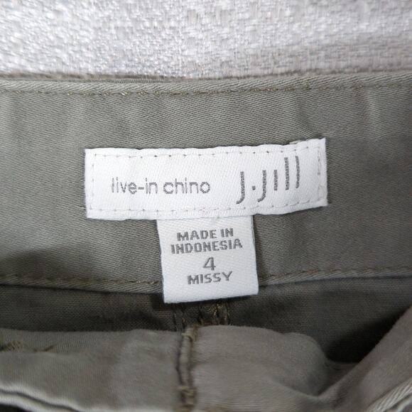 J Jill Live In Chino Skirt Womens 4 Green Missy Stretch Pockets - Picture 2 of 6